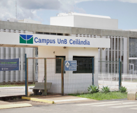 Guarita de acesso à Faculdade da Ceilândia - FCE. Foto: Beto Monteiro/Ascom. 21/01/2022